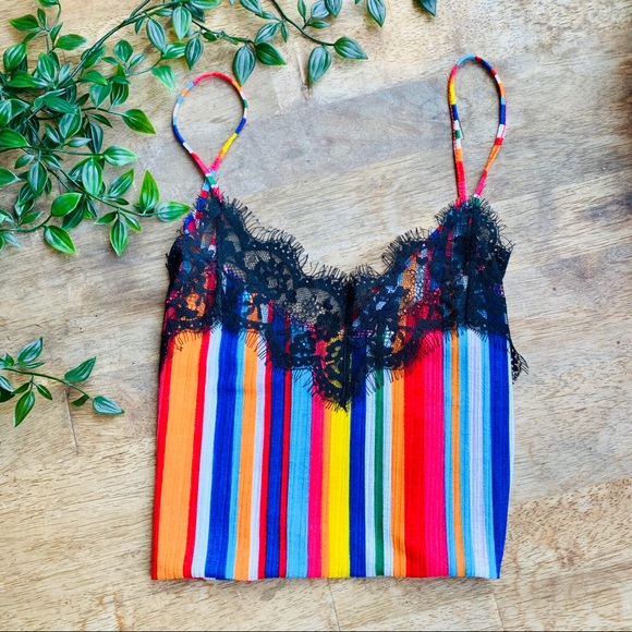 Zara Tops - Zara Multicolor Striped Camisole